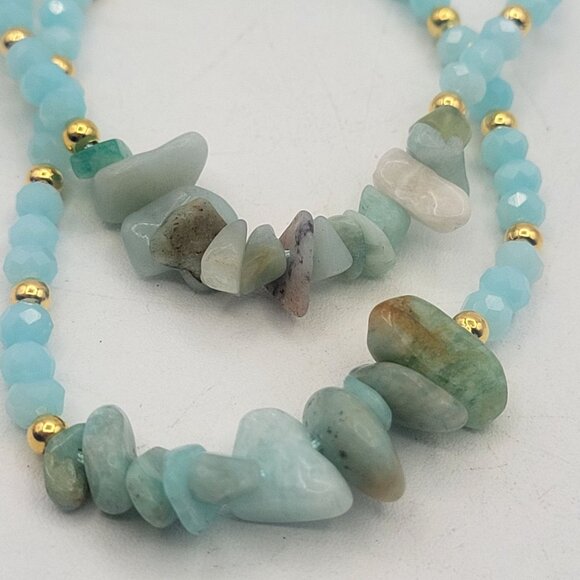 Aventurine Chip Bead Handmade Artisan Beaded Bracelets Lot of 2 Adjustable - Picture 5 of 10